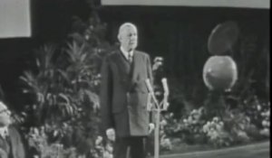 Charles de Gaulle inaugure l'écrin de la radio (14.XII.1963)