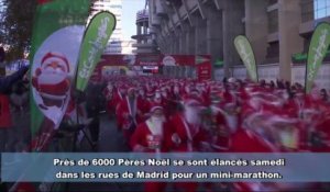 6000 Pères Noël font la course à Madrid