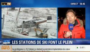 BFM Story: début des vacances scolaires de Noël: les stations de ski font le plein - 20/12