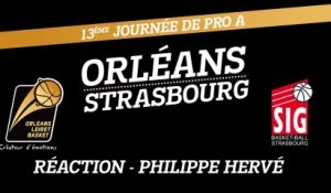 Réaction de Philippe Hervé - J13 - Orléans reçoit Strasbourg