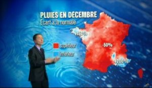 Trois à quatre fois plus de pluies en décembre en Bretagne et en Provence-Alpes-Côte d'Azur