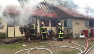 Feu d'habitation à Marconnelle