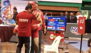 Bian Qingge vs Amin Hisham Ahmed Abdelhamid Finale sanda -90kg - 12e championnat du monde de Wushu