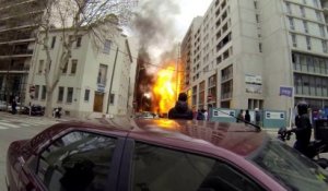 Incendie à Marseille le 07/01/2014