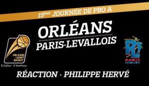 Réaction de Philippe Hervé - J15 - Orléans reçoit Paris-Levallois