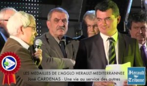 HERAULT - 2014 - José CARDENAS honoré de la Médaille d'honneur de la Communauté d'Agglomération HERAULT MEDITERRANNEE