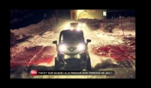 Insolite : Le Renault Twizy sur la glace (Emission Turbo du 26/01/2014)