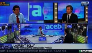 Emploi en France: "Facebook est partenaire des entreprises", Laurent Solly, dans GMB - 31/01