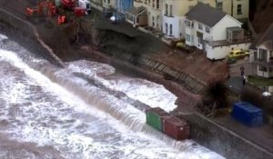 Fortes vagues, vents violents et inondations frappent une nouvelle fois la Grande-Bretagne