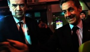 Nicolas Sarkozy, vedette d'un meeting de Nathalie Kosciusko-Morizet à Paris - 11/02