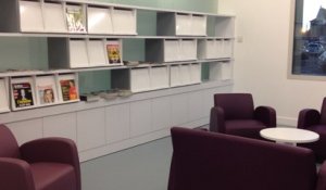 La bibliothèque en cours de déménagement