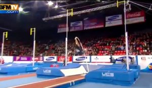 Le saut de Lavillenie à 6,16 mètres, battant ainsi le record de Bubka