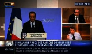 Le Soir BFM: François Hollande a-t-il su charmer les investisseurs étrangers lors du conseil stratégique de l'attractivité ? - 17/02 4/5