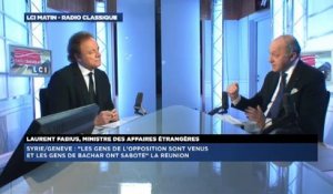 Laurent Fabius, invité de Guillaume Durand avec LCI