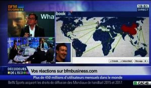 19 milliards de dollars pour une application, Mark Zuckerberg est-il devenu fou ?, dans Les Décodeurs de l'éco - 20/02 3/5
