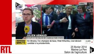 VIDÉO - Opération séduction pour Marine Le Pen au Salon de l'agriculture