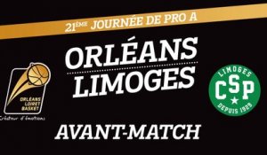 Avant-Match - J21 - Orléans reçoit le CSP Limoges