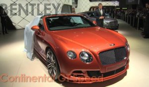 Vidéo Bentley Continental GT Speed au salon de Genève 2014