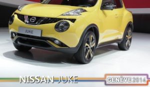 Le Nissan Juke restylé en direct du salon de Genève 2014