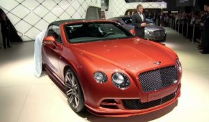 Bentley Continental GT Speed en vidéo live au Salon de Genève 2014