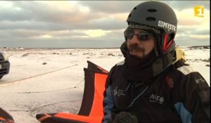 Le kitesurf en hiver à Saint-Pierre et Miquelon