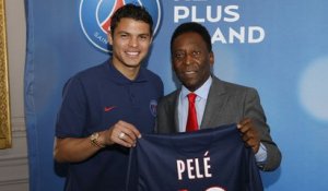 Thiago Silva rencontre Pelé