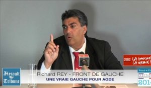 AGDE - 2014 - FRONT DE GAUCHE, UNE VRAIE GAUCHE POUR AGDE, RICHARD REY par Didier DENESTEBE