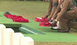 Des soldats britanniques inhumés cent ans après leur mort