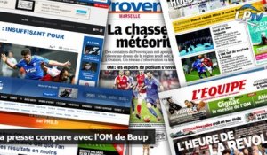 La presse compare avec l'OM de Baup