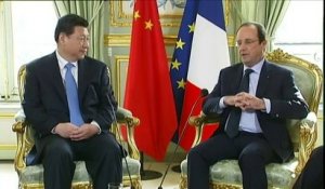 Le couple présidentiel chinois reçu avec tous les honneurs à Paris
