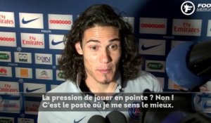 Cavani : "Jouer en pointe ? Une belle responsabilité"