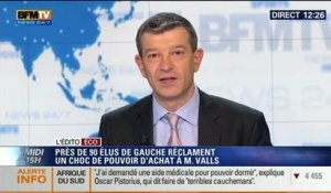 L'Édito éco deNicolas Doze: Des élus de gauche réclament un choc de pouvoir d'achat à Manuel Valls - 07