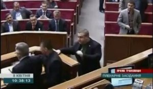 Ukraine : bagarre au Parlement entre communistes et nationalistes