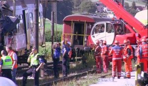 Collision de trains en Suisse: la piste de l'erreur humaine privilégiée