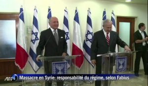 Massacre en Syrie: responsabilité du régime, selon Fabius