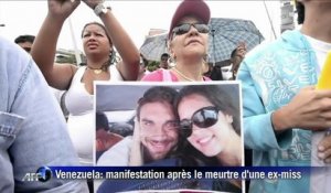 Venezuela: manifestations après l'assassinat d'une ancienne reine de beauté