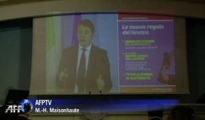 Italie: le programme "coup de poing" de Renzi