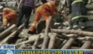Un pont illégal s'effondre en Chine : 11 morts