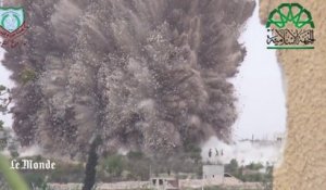 Gigantesque explosion dans le ciel syrien