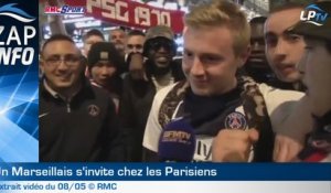 Zap : ce supporter de l'OM n'a peur de rien !