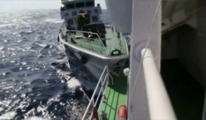 Tension en mer de Chine: un navire chinois éperonne un bateau vietnamien