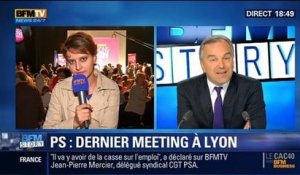 BFM Story: Européennes: Meeting de fin de campagne du PS à Lyon - 23/05