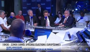 Elections européennes: altercation entre A. Lamassoure et W. de Saint Just