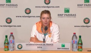 Roland-Garros - Sharapova : ''Ce n'est que le début''
