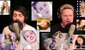 Medley de fou : evolution of Miley Cyrus! Chanteurs impressionnant...