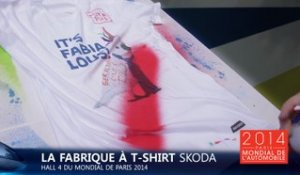 Créez votre T-Shirt Fabia sur le stand Skoda du Mondial Auto 2014