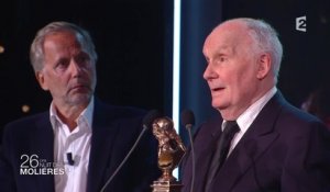 Fabrice Luchini remet le Molière d’Honneur à Michel Bouquet - Les Molières