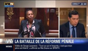 Le Soir BFM: Réforme pénale: "Christiane Taubira ne fait que remplir une promesse électorale de François Hollande", Laurent Neumann - 03/06 2/4