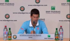 Roland-Garros - Djokovic ne pense pas encore à la finale