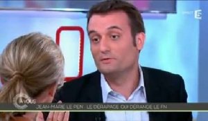 Selon Florian Philippot, la "fournée" de Le Pen, "ça n'est pas antisémite"